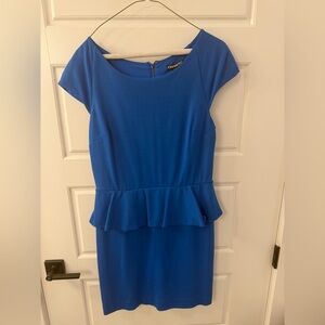 Express Blue Peplum Dress